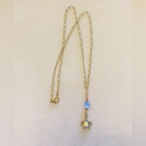 Selenite Jasper Turtle Pendant Necklace